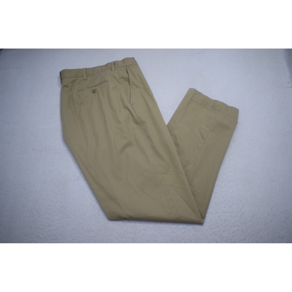 Polo Ralph‎ Lauren Chino Pants Beige Flat Straight Leg Mens Size 38 x 32